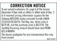 Correction Notice